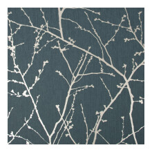 Superfresco Easy Innocence Branch Green & Silver Metallic Wallpaper