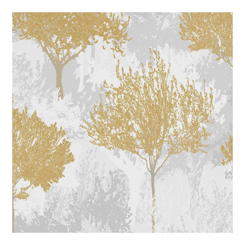 Superfresco Easy Superfresco Easy Birch Forest Mustard Wallpaper