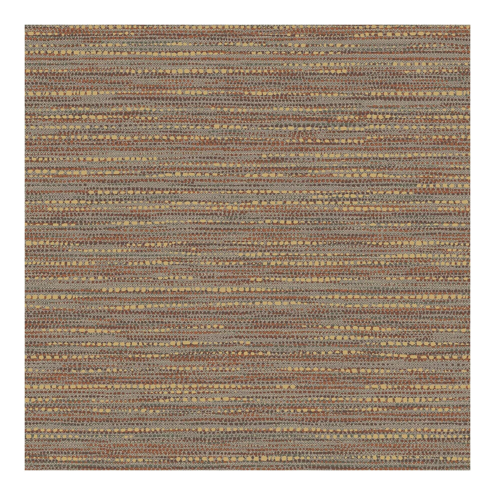 Boutique Chunky Weave Textured Plain Rust Wallpaper 5011583573336