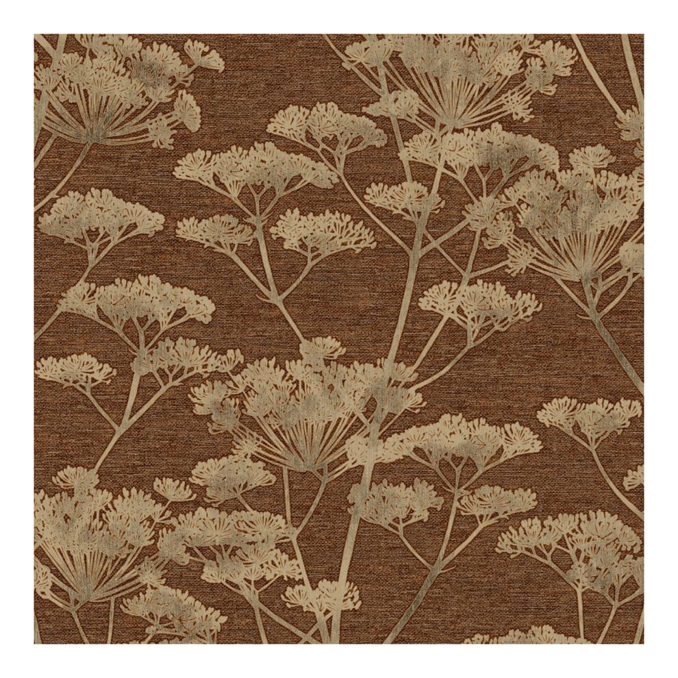 Boutique Ruby Serene Seedhead Floral Wallpaper 5011583562262