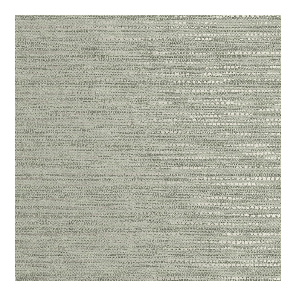 Boutique Chunky Weave Textured Plain Sage Green Wallpaper 5011583591217