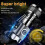 3LED Flashlight Handheld Ultra Bright Powerful USB Rechargable Outdoor Torch 1
