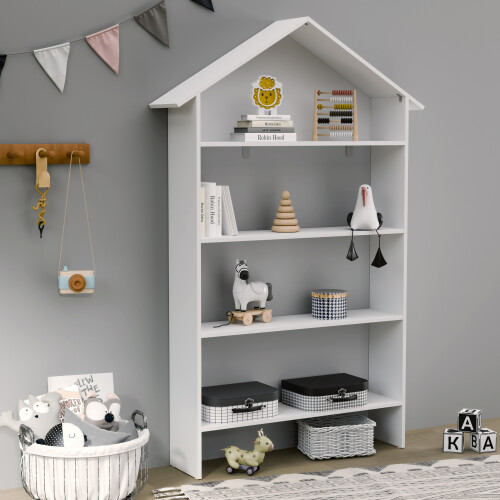 (Matt, Wood) Children's Shelf Bookcase Shelf Malusa 2