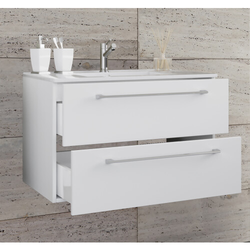 (Matt, Single Basin) 2-part washbasin washbasin Badinos 2 2