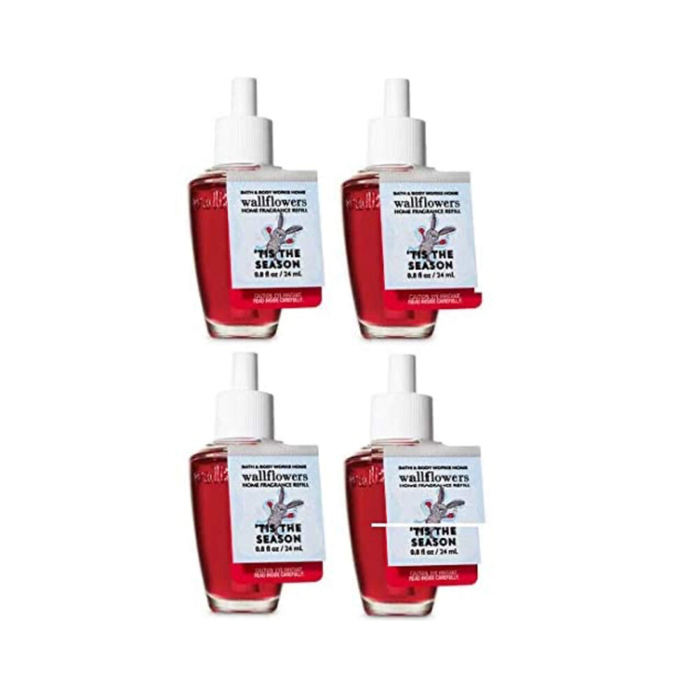 Bath & Body Works Tis The Season Wallflower Refill Bulbs - Lot Of 4