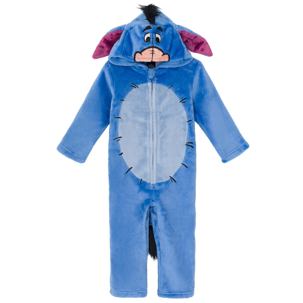 Disney Winnie The Pooh Eeyore Infant Baby Boys Zip Up Cosplay Coverall Tail 12 Months