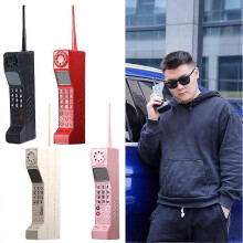 (Red) Classic Old Vintage Outdoor Retro Brick Dual Sim Mobile Cell Phone Model
