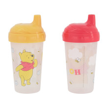 Sippy Cups för Småbarn | 10 Oz Winnie The Pooh Sippy Cup 2-pack med Sugrör och Lock | Hållbar Blå