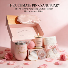 (Pink) Spa Gift Box Set Is Perfect for Anniversaries And Mother'S Day. It Includes a Bath Gift Set for Women Featuring Bath