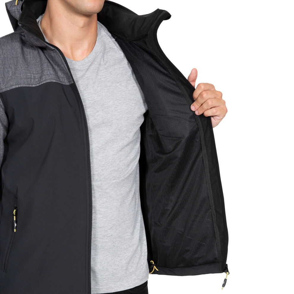 Trespass (Xs, Dark Marl) Mens Softshell Jacket Abbott Grey