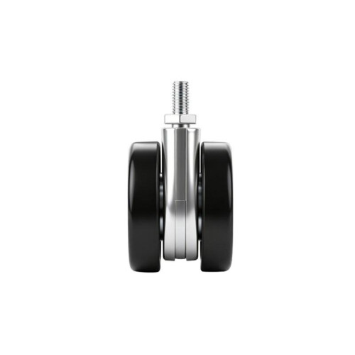Kit de Rodas de Caster Oca de 2,5 Polegadas (60mm) com Freio, 4 Rodas de Caster, Compatível com Furos Rosqueados Padrão M8 1