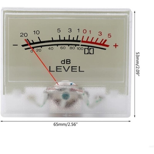 VU Level Meter Backlit High Accuracy Exquisite Workmanship- Meter Header