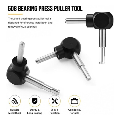 Roller Skate Bearings Tool Bearing Puller Installer Skateboard Remover Dual Function Disassemble Tool for Scooter 1