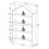 (Matt, Wood) Children's Shelf Bookcase Shelf Malusa 4