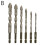 (6pcs, Pink) 4-7X New Four-Flute Sawtooth Eccentric Drill Bit, Cozy Hoome Drill Bits 4-16 1