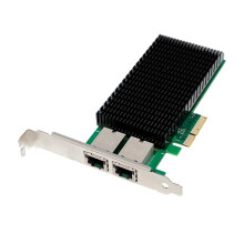 E610-XT2 10G Dual-Port POE Network Card PCIe 4.0 X4 to 2RJ45 POE Converter with Opto-IsolationSurge Protection