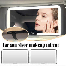 (1pcs) Rechargeable LED Car Sun Visor Makeup Mirror with 3Light Modes