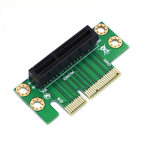 PCIE 4X Riser Card 90-Degree Left-Angle Adapter Card 1U Height Computer Server PCIe Socket PCI-E 4X Elevated Protection