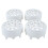 4 Supports à Fleurs en Silicone avec Grille, pour Vases, Flexibles et Étanches 1