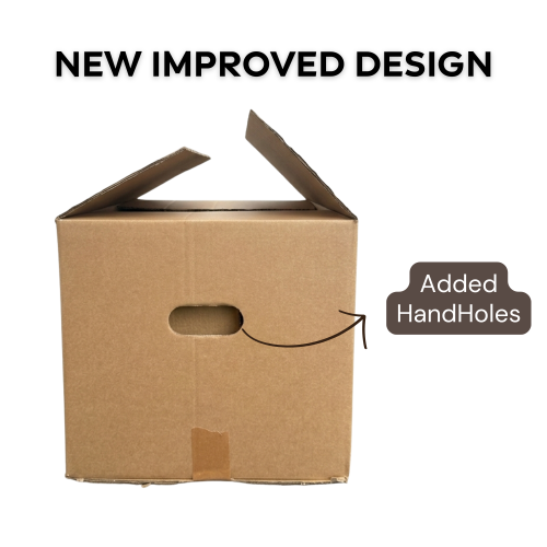 12 Bottle Wine Shipping Box with HandHoles | 5pc 1