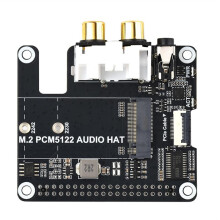 1 Pc Audio-Uitbreidingskaart, PCIe Naar M.2/I2S Audio-Uitbreidingskaart, voor PCM5122 M.2 Harde Schijf en 3,5 mm Hoofdtelefoonaansluiting