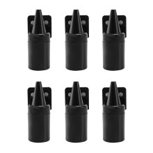 6Pcs Deer Alert For Vehicles Avoids Deer Collisions Car Deer Warning Black Ultrasonic Wildlife Warning For Auto Motorcycle Truck Suv And Atv