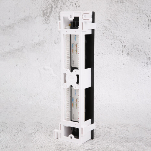 Network Tool Kit 12 Port Cat6 Patch Panel Rj45 Networking Wall Mount Rack Mount Bracket