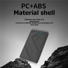 2.5-Inch External Hard Drive Enclosure USB 3.1 RGB Color Lights Computer Expansion Box for Solid State Hard Drives