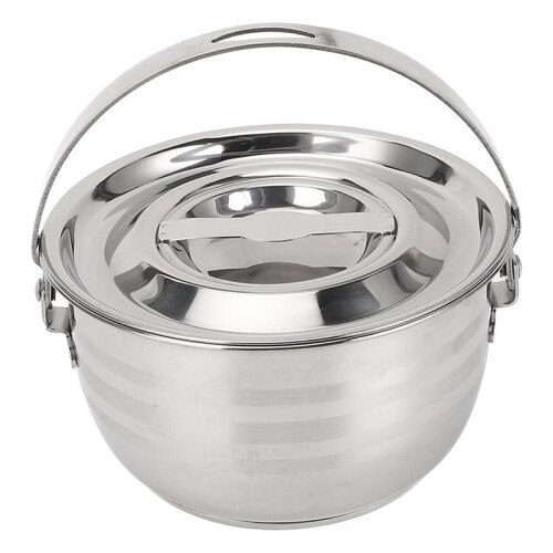 Lard Oil Basin, Large Capacity Kitchen Storage Container with Lid and Handle, Easy to Clean, Multifunctional 2