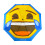 Emoji Emoji Laughing Face Auto 3 Fold Compact Umbrella 2