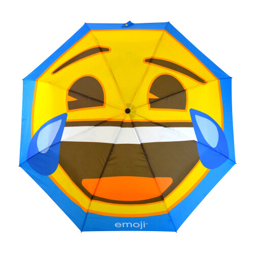 Emoji Emoji Laughing Face Auto 3 Fold Compact Umbrella 1