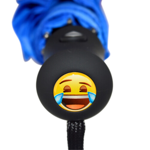 Emoji Emoji Laughing Face Auto 3 Fold Compact Umbrella 2