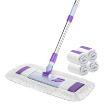 Large Flat Mop, New Lazy Dust Mop, Household Mop, Wet and Dry Use, Handheld Hands-Free Floor Cleaning Tool