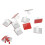 White 50-Pack Adhesive Cable Clips 7