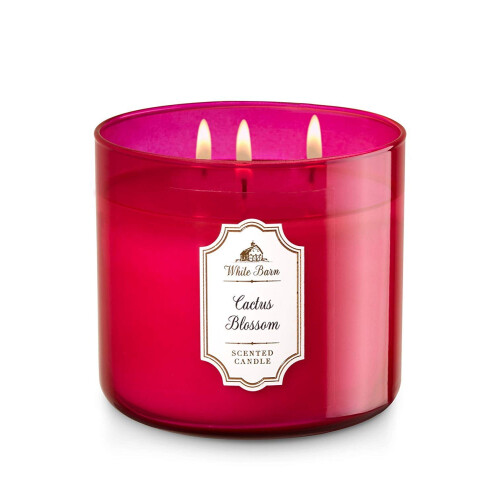 Bath & Body Works White Barn 3 Witte Kaars 14,5 Ounce, Cactus Blossom