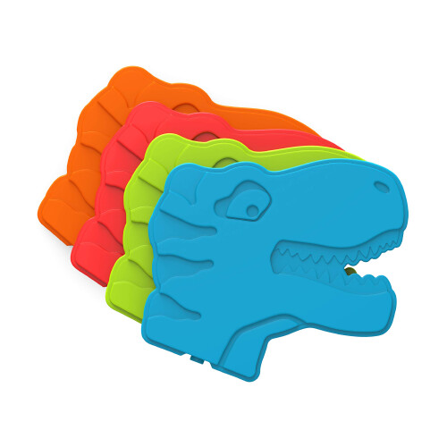 Bentgo Buddies Wiederverwendbare Eispackungen für Lunchboxen - Multicolor 4er-Pack (Dinosaurier)