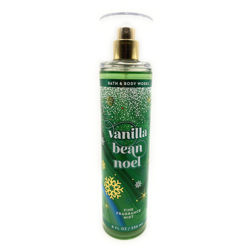 Bath & Body Works Vanilla Bean Noel Fine Fragrance Mist 8 Fluid Ounce Spray