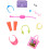 Barbie Accessori Barbie Anni '80, Pezzi Neon, Stereo & Cuffie 1