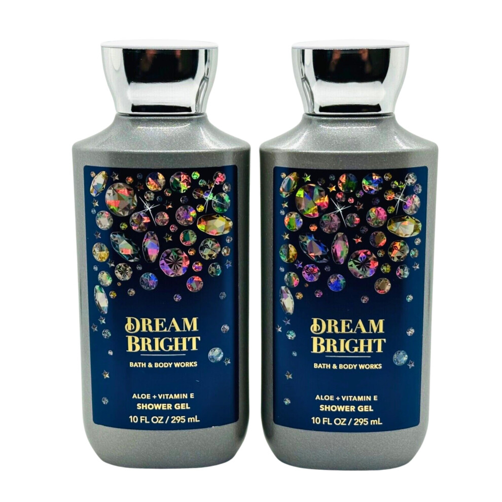 Bath & Body Works Shea + Vitamin E Shower Gel, Set Of 2, 10Oz Each (Dream Bright)