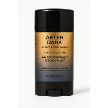 Deodorante Antitraspirante Bath & Body Works After Dark, 2.7 oz / 77 g - Protezione Sudore 48 Ore, Profumo Maschile Fresco