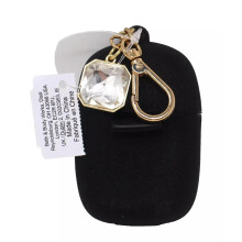 Bath and Body Works Svart Med Faux Diamond Kristall Charm Pocketbac Handdesinfektionshållare