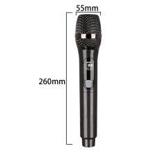Wireless Microphone with Rechargeable Receiver,UHF Karaoke Set Microphone for Singing,DJ Party,Church Speech,Home KTV