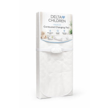 Cambiador Contorneado Delta Children, Impermeable y Limpiable, Funda de Espuma Viscoelástica Suave, Se Ajusta a la Mayoría de Cambiadores