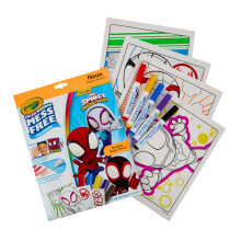 Crayola Color Wonder Spidey and His Amazing Friends Coloring Kit, Neon Art Supplies, Mess Free Coloring Set for Toddlers, Spiderman Gift for Kids, Age