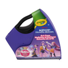 Crayola K-Pop Demon Hunters Art Case (40+pcs), Coloring & Sticker Craft Kit, & Easter Basket Essential for Kids & Teens, Travel Activity Set, Ages 8+