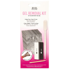 Ardell Gel Nail Polish Remover Kit - Easy At-Home Soak Off Gel for Nails with Foil Nail Wraps, Buffer, Dropper & Stick, 20 Nail Foil Wraps