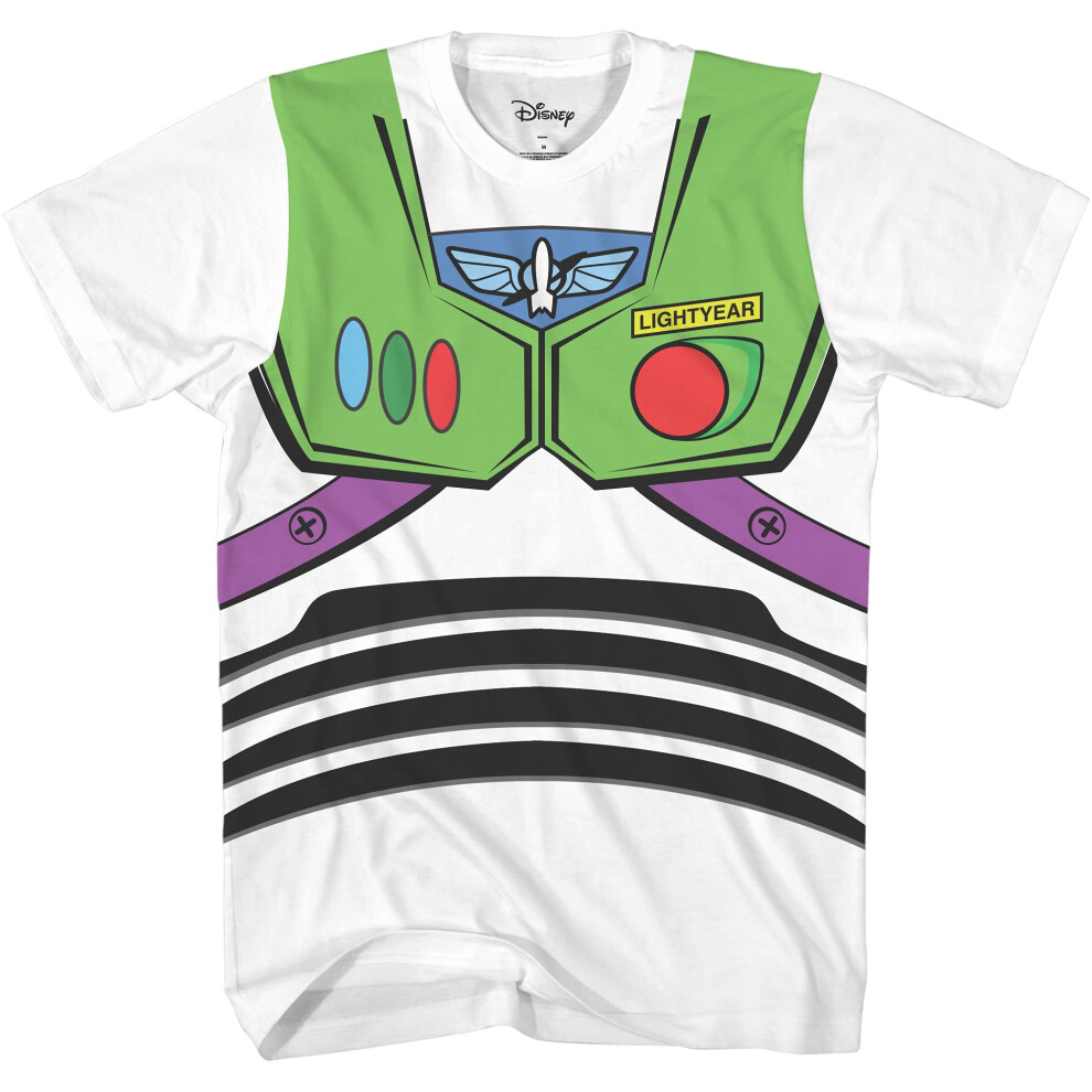 Disney Toy Story I Am Buzz Lightyear Costume Boys Youth T-Shirt (Xs, White)