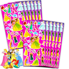 Disney Prinzessinnen Partygeschenke für Kinder ~ 12er Pack Aufkleberblätter