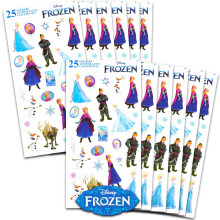Frozen Partygeschenke für Kinder - Elsa Aufkleber für Mädchen im 12er Pack für Geburtstagsfeiern