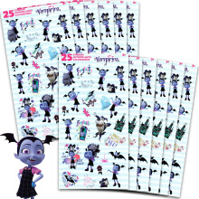 Vampirina Partygeschenke für Mädchen Bundle ~ 12 Pack Vampirina Stickerblätter für Kindergeburtstag